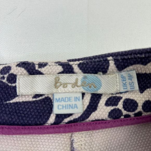 Boden Women's Petite Size 4 Petite Multicolor Floral A-Line Pleated Mini Skirt - Picture 3 of 7